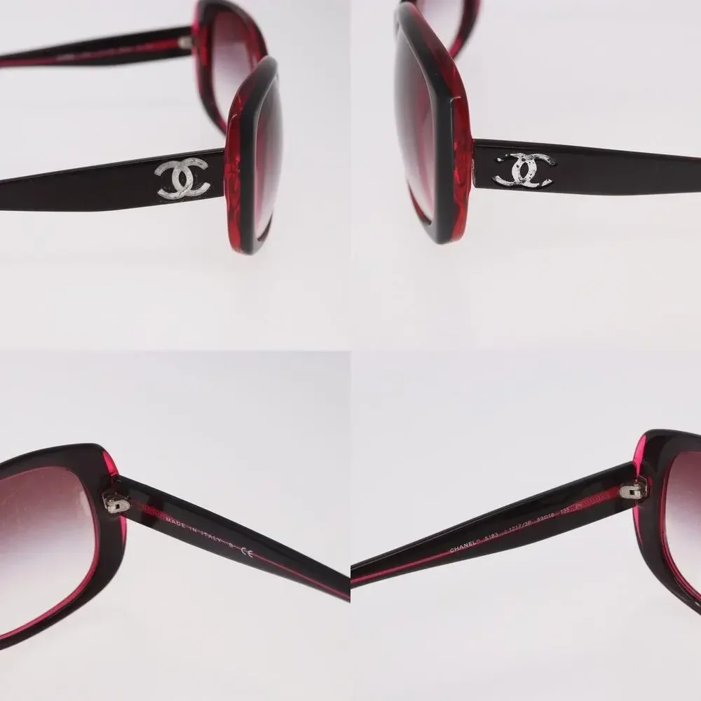 Chanel CC Sunglasses Red